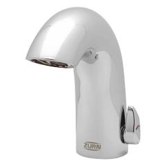 ZURN Bathroom Sensor Faucet: Aqua-FIT®, Brass, Chrome Finish, Single-Post, Battery, Spray, NPSM (MPN Z6950-XL-IM-S-CP4-F). Key specifications — Brand: ZURN; Includes: 4 in Cover Plate; Series: Aqua-FIT®.