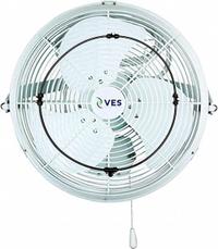VES-ARTEX Mounted Fan: 18 in Blade Dia, 120V AC, 1/10 hp Motor HP, Wall Mount, Non-Oscillating (MPN 118290). Key specifications — Brand: VES-ARTEX; Voltage: 120V AC; Number of Speeds: 3; Fan Mounting Location: Wall; Oscillation: Non-Oscillating; Mounting Type: Bracket.