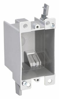 CANTEX Electrical Box: PVC, Nonmetallic Material & Nominal Size, Rectangular, 1 Gangs, 3 in Box Dp (MPN EZ14SOR). Key specifications — Brand: CANTEX; Bracket Style: Flush; Clamp Style: NMSC.