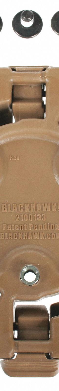 BLACKHAWK Quick Disconnect Female Adapter: Carbon Fiber (MPN 430952CT). Key specifications — attr188266: Carbon Fiber; attr188264: Tan; attr188265: (2) Female Adapters; attr191934: 430952CT; attr193725: BLACKHAWK; attr232308: Quick Disconnect Female Adapter; attr1072801: Holster.