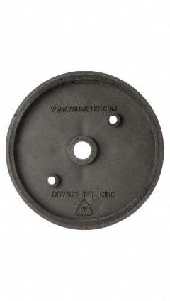 TRUMETER Measuring Wheel: Rubber Covered Plastic Wheel, Circular, 12-in., Totalizing Counter, 007571. Key specifications — Brand: TRUMETER; Compatible Product Type: Totalizing Counter; Product Type: Rubber Covered Plastic Wheel; Shape: Circular; Wheel Circumference: 12-in..