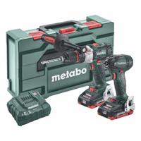METABO Cordless Tool Combination Kit: 2 Tools, Hammer Drill/Impact Driver, 18 V DC Volt, LXT® (MPN Combo SB + SSD 18 LTX BL 4.0 MB). Key specifications — attr1176460: Impact Driver.