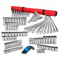 PROTO Master Tool Set: 111 Total Pcs, Drivers and Bits/Sockets and Accessories/Wrenches, Metric (MPN J99570). Key specifications — attr538253: PROTO; attr548973: None; attr548974: (9) Hex Keys; attr548975: (73) Sockets; attr548983: (18) Combination Wrenches.