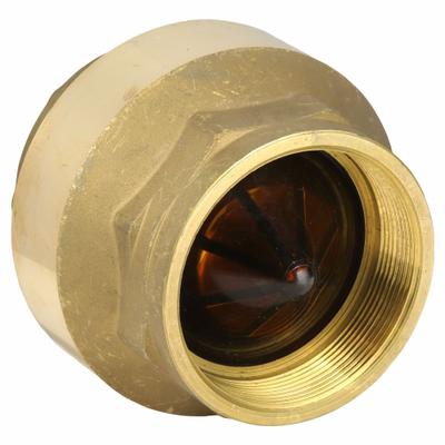 BONOMI VALVE: Swing, Inline Valve Body, 4 in Pipe Size, FNPT x FNPT, Brass - Lead-Free Brass Inline Disc Check Valves