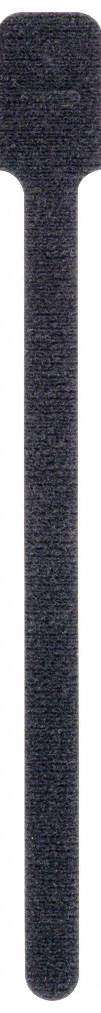 TY-RAP Hook-and-Loop Cable Tie: 9 in Lg, 2.00 in, 0.5 in Wd, Nylon/Polyethylene, Black, 10 PK (MPN FO200-40-0). Key specifications — Max. Bundle Dia.: 2.00 in; Material: Polyethylene; Color: Black; Brand: TY-RAP.