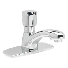 ZURN Low Arc Bathroom Faucet: AquaSpec®, Single-Post, Brass, Chrome Finish, 0.5 gpm Flow Rate, Spray (MPN Z86100-XL-CP4.0001). Key specifications — Brand: ZURN; Series: AquaSpec®; Includes: 4" Cover Plate.