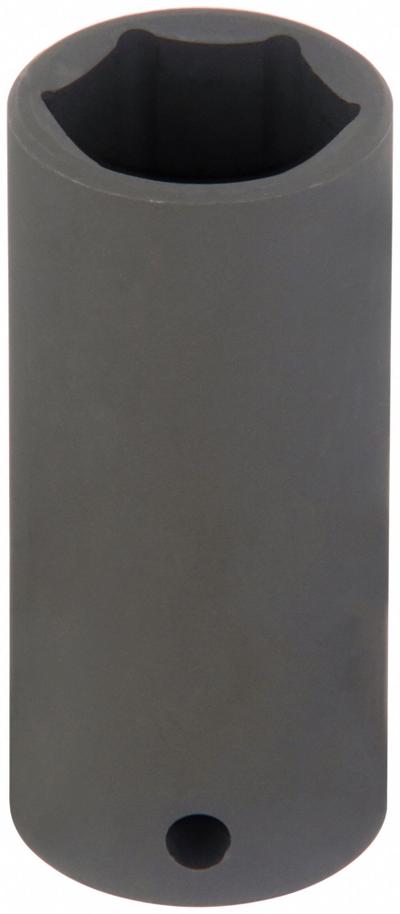 WESTWARD Impact Socket: 1/2 in Drive Size, SAE, 1 in Socket Size, 6-Point, Deep - 1/2" Drive Impact Sockets