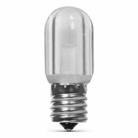 FEIT ELECTRIC Compact LED Bulb: Intermediate Screw (E17), LED, (T) Tubular, T7, 1.5 W Watt, 3000K (MPN BPT7N/SU/LED). Key specifications — Bulb Shape: T7; Voltage: 120V AC; Bulb Finish: Clear; Color Temperature: 3000K; Brand: FEIT ELECTRIC.