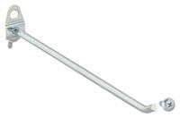APPROVED VENDOR Single Rod Pegboard Hook: 1/4 in Peg Hole, For 1 in Pegboard Hole Spacing, 5 PK (MPN 5TPD5). Key specifications — Finish: Zinc-Plated; Color: Silver; Locking System: Screw-In; Mounting Type: Surface; Accessory Type: 30-Degree Single Hook; Brand: APPROVED VENDOR.