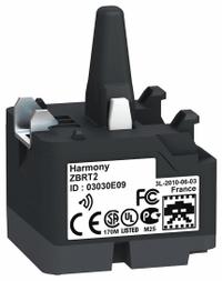 SCHNEIDER ELECTRIC Transmitter: XB4R/XB5R (MPN ZBRT2). Key specifications — Manufacturer Part Number: ZBRT2; Series: XB5R; Features: 1 Radio Frame Sent at the Push & Release of the Button, No Push-Button Head Included; Compatible Product Type: Wireless Push Buttons; Color: Green; Brand: SCHNEIDER.
