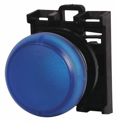 EATON Indicating Light: 22 mm Panel Mounting Size, Blue, LED - LED Pilot-Lights