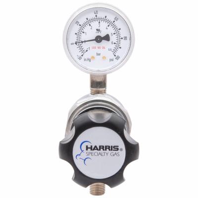 HARRIS High Purity Gas Regulator: Single Stage, 1/4" NPT F Inlet, 1/4" NPT F Outlet - High-Purity Air & Inert Gas Regulators