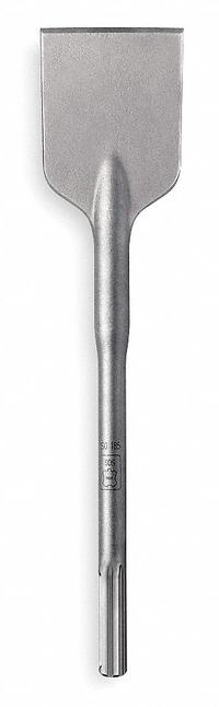 DEWALT Chisel Bit: 5 in Head Wd, 16 in Overall Lg, 45/64 in Shank Dia, 45/64 in Shank Hex Size (MPN DW5846). Key specifications — attr253714: Tile Chiseling; attr277143: DEWALT.
