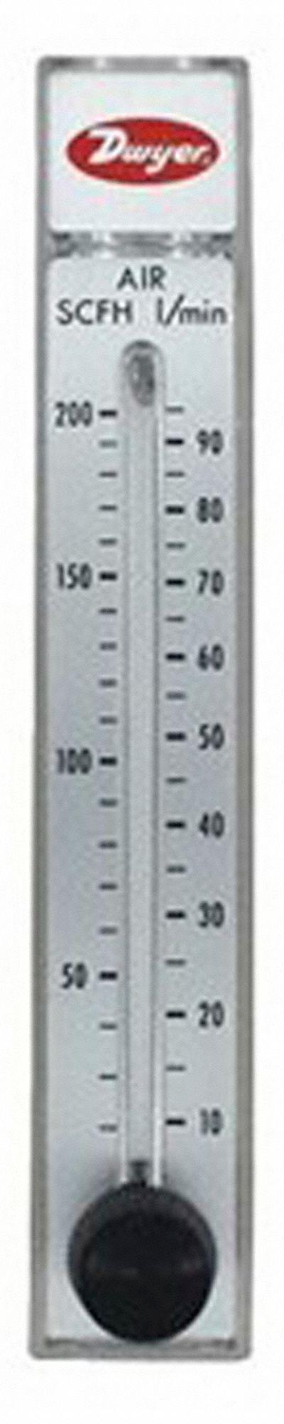 DWYER Flowmeter: Variable Area Flowmeter - Panel-Mount Flowmeters for Air & Compressed Gas