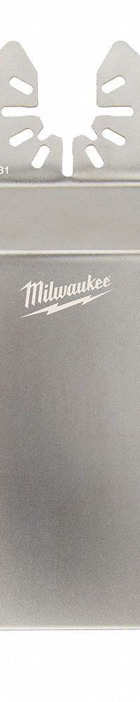 MILWAUKEE Oscillating Scraper Blade: Sealant Scraper, 1 3/8 in Blade Wd, 4 5/8 in Blade Lg, 5 PK (MPN 49-25-2231). Key specifications — attr1097510: Sealant Scraper; attr1097500: Straight; attr1097522: MILWAUKEE.