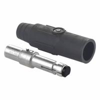 Single Pole Inline: Male, Black, 600V AC/600V DC, 600 A, Crimp Tube Termination, 22 Series (MPN 22L22-SE). Key specifications — Gender: Male; Series: 22; Brand: LEVITON.