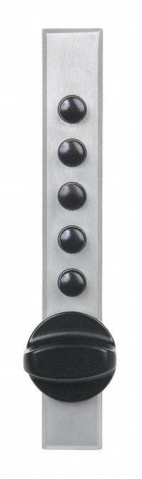 SIMPLEX Cabinet Lock: Satin Chrome, Deadbolt, 5 1/4 in Body Ht, 7/8 in Body Wd, 3/4 in Body Dp (MPN C9601-26D-41). Key specifications — Finish: Satin Chrome; Latch Type: Deadbolt; Brand: SIMPLEX; Manufacturer Part Number: C9601-26D-41.