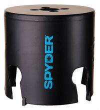 SPYDER Hole Saw: 3 1/2 in Saw Dia., 1 Teeth per Inch, 2 in Max. Cutting Dp, 1/2"-18 Thread Size (MPN 600038CF). Key specifications — attr1098070: 1; attr1098087: SPYDER; attr1098073: 1/2"-18.