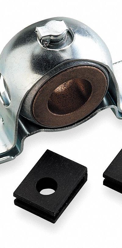 Dayton Pillow Block Bearing: 2 Bolt, 3/4 in Bore, 4 in Overall Lg, 2.093 in Overall Ht - Stamped Steel Pillow Block Plain Bearings