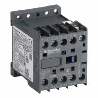 SCHNEIDER Miniature IEC Magnetic Contactor: Non-Reversing, 3 Poles, 3NO Contacts, 9 A, 24V AC Coil (MPN LC1K0910B7). Key specifications — attr945107: SCHNEIDER; attr972381: No.