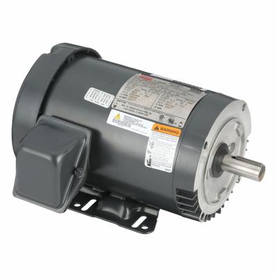 Dayton General Purpose Motor: C-Face/Rigid Base Mount, Totally Enclosed Fan Cooled - C-Face with Rigid Base 3-Phase General Purpose AC Motors
