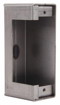 KEEDEX Weldable Gate Box: Weldable Electric Strike Box, Steel, 1 Mounting Holes, Hardware Included (MPN K-BXES5). Key specifications — Brand: KEEDEX; Color: Silver; Finish: Unfinished; Hardware Included: Yes; Material: Steel; Product Type: Weldable Electric Strike Box.