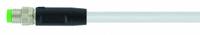 Cordset: M8 Male Straight X Bare Wire, 3 Pins, Gray, PUR, 15 m Cable Lg, 24 AWG Wire Size (MPN 7000-08001-2301500). Key specifications — Cable Jacket Color: Gray; End 1 Mounting Orientation: Straight; End 1 Gender: Male; End 1 Connection Type: M8; Cable Jacket Material: PUR; Brand: MURRELEKTRONIK; IP Rating: IP65; End 2 Connection Type: Bare Wire.