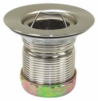 PERFECT PUTTY Strainer: Stainless Steel, Brushed Nickel, 2 1/2 in Overall Ht, 4 1/2 in Overall Dia (MPN 59-3062). Key specifications — Product Type: Sink Drain; Brand: PERFECT PUTTY; Finish: Brushed Nickel; Material: Stainless Steel; Includes: Nuts.