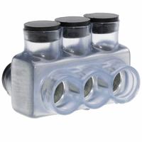 POLARIS Multitap Connector: 3 Port, Double-Sided Entry, 4 AWG – 500 kcmil Wire Size, Clear (MPN IPLD500-3CB). Key specifications — Body Material: Aluminum; Brand: POLARIS.
