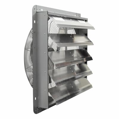 CANARM Galvanized Shutter Fan: 20 in Blade, 3 Speed, 1/4 hp, Totally Enclosed Air Over - Quick-Install Plug-In Shutter-Mount Exhaust Fans