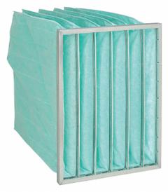 GRAINGER Pocket Air Filter: 24 in x 20 in x 22 in, MERV 11, Orange, Synthetic, 6 Pockets (MPN 2JVK8). Key specifications — Display Sell UOM: EA; Brand: GRAINGER; Media Material: Synthetic; Performance Rating: MERV 11.