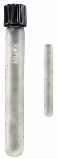 KIMBLE Culture Tube: 20 mL, Culture Tube, 16 mm Body Dia, 150 mm Overall Ht, Colorless, Phenolic (MPN 45066A-16150). Key specifications — Graduated: No; Includes Closure: Yes; Body Color: Colorless; Brand: KIMBLE; Bottom Shape: Round.