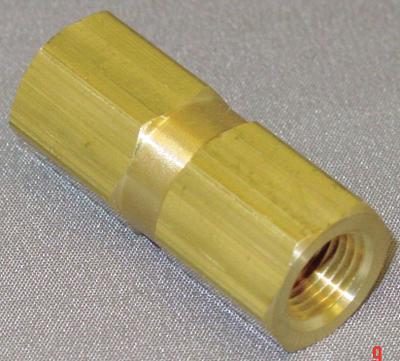 APPROVED VENDOR Piston Spring Check Valve: Piston, Inline Valve Body, 1/8 in Pipe Size - Brass Inline Piston Check Valves