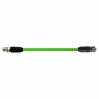 MURRELEKTRONIK Cordset: M12 Male Straight x M12 Female Straight, 1.5 m Lg, PUR, Green, Y Coding (MPN 7000-47051-8310150). Key specifications — Brand: MURRELEKTRONIK; Cable Jacket Color: Green; End 1 Coding: Y; End 2 Coding: Y; IP Rating: IP67.