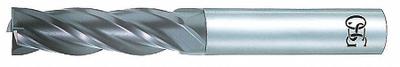 OSG Square End Mill: Carbide, Diamond Coated, 4 Flute, 3/16" Mill Dia, 3/4" LOC - Carbide Square End Mills for Graphite & Carbon Fiber