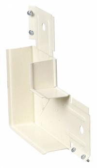 LEGRAND 90 Degrees Flat Elbow: 3000, 1 1/2 in Ht, 2 3/4 in Raceway Wd, Steel, Ivory (MPN V3011E). Key specifications — Brand: LEGRAND; Material: Steel; Item [MERCH]: 90 Degree Flat Elbow; Series: 3000; Features: Right Angle Turns on the Same Surface; Color: Ivory; Item - Broad: 90° Flat Elbows.