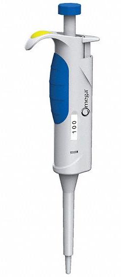 COLE-PARMER Single-Channel Pipettor: 1 Channels, 100 ul Capacity - Max, Manual Fixed Volume (MPN 2450114). Key specifications — Color: Yellow; Brand: COLE-PARMER; Pipetter Type: Manual Fixed Volume; Autoclavable: Autoclavable; Product Type: Single-Channel Pipettor.