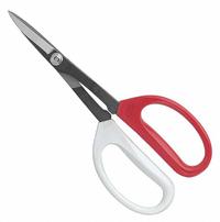 CLAUSS Shears: Ambidextrous, 8 in Overall Lg, Straight, Stainless Steel, Pointed, Red (MPN 33373). Key specifications — attr308500: Stainless Steel; attr308502: Red; attr308505: Ambidextrous; attr308522: Auto Trim; attr324896: CLAUSS.