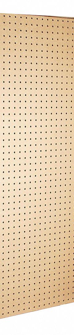 XTRAWALL Pegboard Swing Panel: Round, 1/4 in Peg Hole Size, 48 in x 24 in x 1 1/2 in, Steel/HDF (MPN B1-2). Key specifications — Material: Steel/HDF; Finish: Powder Coated; Peg Hole Shape: Round; Includes: Mounting Hardware; Color: Brown; Brand: XTRAWALL.