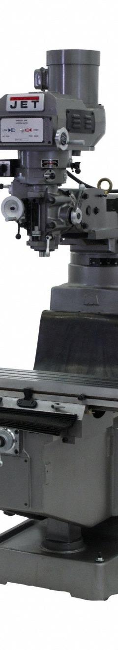 JET Vertical Milling Machine with 3-Axis CNC: JTM-1050, Belt Drive, 3 hp, 230/460V, w/ 3-Axis CNC (MPN 690940). Key specifications — attr1088193: JET; attr1099138: Variable; attr1088241: R8.