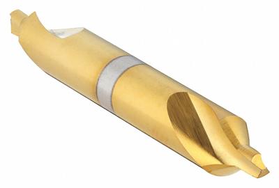 KEO Center Drill: Plain Type, #2, 60°, 1 7/8 in Overall Lg - Plain-Tip Center Drills