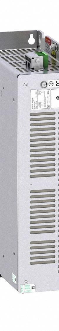 SCHNEIDER Variable Frequency Drive: In Phase Three, Out Phase Three, 20 hp, IP21, No Bypass, Auto (MPN ATVRD15N4). Key specifications — Style: Compact; Color: Black/Blue/Gray; Output Phase: Three.
