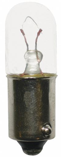 APPROVED VENDOR Incandescent Bulb: Incandescent, Miniature Bayonet (BA9s), (T) Tubular, T3-1/4 (MPN 6VMB-1). Key specifications — Light Color: White; Trade Number: 6VMB-1; Voltage: 6V AC; Brand: APPROVED VENDOR; Bulb Shape: T3-1/4.