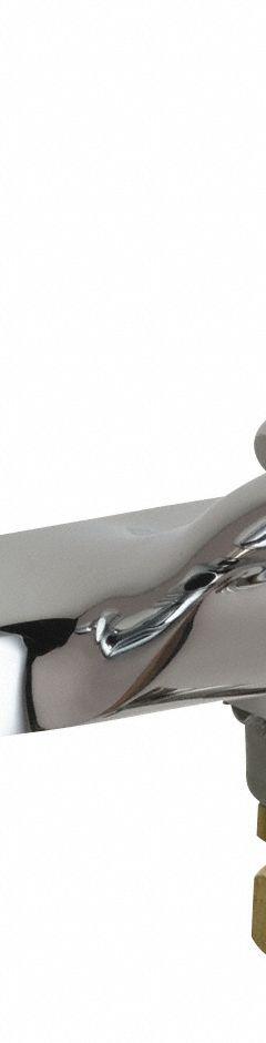CHICAGO FAUCETS Lavatory Faucet: 802, Polished Chrome Finish, 0.5 gpm Flow Rate, Centerset, NPSM (MPN 802-V317E66ABCP). Key specifications — Includes: Mounting Hardware; Brand: CHICAGO FAUCETS; Series: 802.