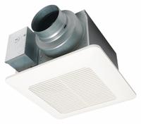 Bathroom Fan: Ceiling, 50 cfm_80 cfm_110 cfm Max, 0.3 sones, 1 Speed, Round Duct (MPN FV-0511VQ1). Key specifications — Brand: PANASONIC; Nameplate Voltage: 120V AC; Sensor Type: None; Duct Shape: Round; Heater: Without Heater; Mounting Location: Ceiling; Mounting Type: Bracket; Number of Speeds: 1.