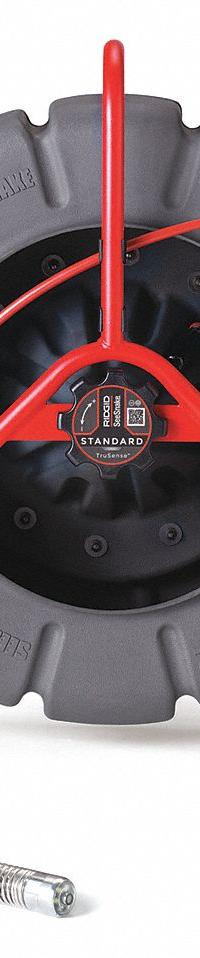 RIDGID Pipe Inspection Camera Reel: SeeSnake®, 325 ft Lg., 12 in Max. Pipe Dia., 2 in Min. Pipe Dia. (MPN 63583). Key specifications — attr533196: Interconnect Cable; attr533197: SeeSnake®; attr553412: Included; attr529323: CS65XR; attr529308: 63583.