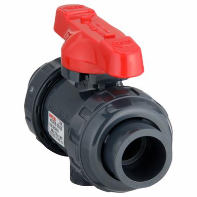 ASAHI Manual Two-Way Ball Valve: 3/4 in, PVC, Straight, 150 psi Max. Pressure (CWP) - PVC Ball Valves
