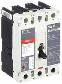 EATON Molded Case Circuit Breaker: 150 A Amps, 65kA at 600V AC, Fixed, ABC, Line/Load Lug, Std, HMCP (MPN HMCP150U4C). Key specifications — Series: HMCP; Max. AIR Rating: 65kA at 600V AC; Instantaneous Trip: Fixed; Phase Connection: ABC; Terminal Connection: Line/Load Lug; Frame Size: 250A/J.