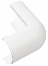 D-LINE 90 Degree External Elbow: 3/4 in Wd, 1/2 in Ht, Plastic, White (MPN FLEB2010W). Key specifications — Item [MERCH]: External Bend; Color: White; Mounting Style: Clip-Over; For Use With: Micro+ Raceways; Series [MERCH]: D-Line Micro+ Raceway 0.78 in x 0.39 in (20x10mm) Item 60WA67, 60WA61 and 60WA62; Basic Material: Plastic.