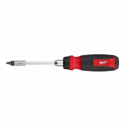 MILWAUKEE Multi-Bit Screwdriver: Hex/Nut Driver/Phillips/Slotted/Square/Torx Tip, 26 Tips - Combination Multi-Bit Screw & Nut Drivers